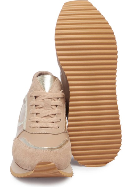 Siyah Deri Kadın Sneaker - K25I1AY68053-A23