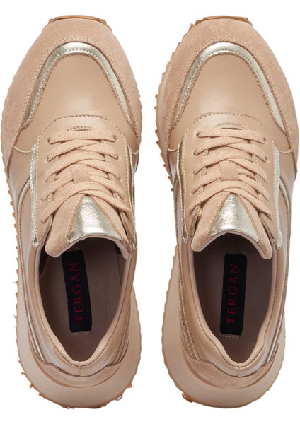 Siyah Deri Kadın Sneaker - K25I1AY68053-A23