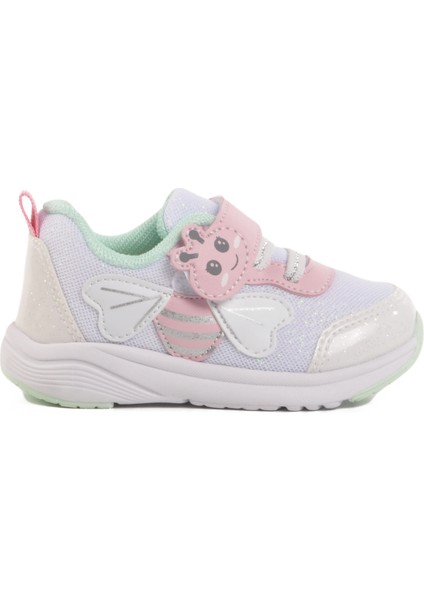 Beyaz Cırtlı Fileli Hafifi Kız Çocuk Spor Ayakkabı 1932 I modelleri