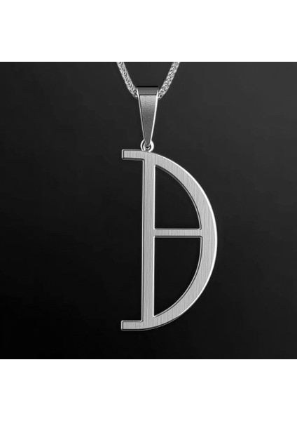 925 Ayar Gümüş Kolye Harf B SM2717