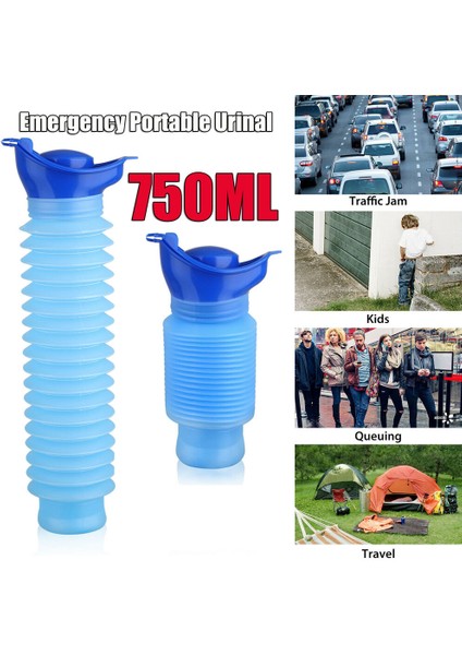 Taşınabilir Pisuar 750ML Erkek Kadın Cinsiyetler Arası Seyahat Kamp Araba Tuvalet Idrar Şişesi (Yurt Dışından) fiyatları