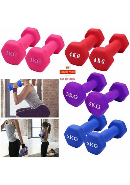 Siyah 2 x 2kg Ingiltere Neopren Eğitim Dambılları [çift] 1~5 Kg- Fitness Antrenman Ağırlıkları Dambıllar (Yurt Dışından) fiyatları