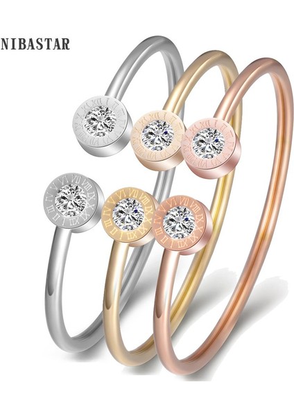 No.6 Boyutu Kadın Kristal Sonsuz Aşk Pulseira Titanyum Çelik Bileklik & Bilezik Tasarımı (Yurt Dışından) fırsatları