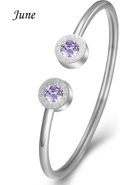 No.4 Boyutu Kadın Kristal Sonsuz Aşk Pulseira Titanyum Çelik Bileklik & Bilezik Tasarımı (Yurt Dışından)