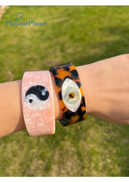 58-60MM Tarzı Mavi Göz Bilekliği Flaneurplanet Türk Mavi Nazar Boncuğu Bilezik Geniş Asetat Kolluk Bileziği El Yapımı Göz Takı (Yurt Dışından) modelleri