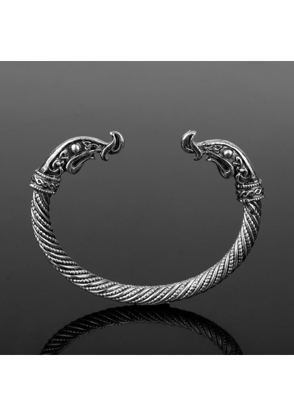 Altın Genç Kurt Ejderha Kafa Bilezik Moda Aksesuarları Vintage Viking Bileklik Erkek Takı Bilezik Kolluk Bilezik Kadınlar Için (Yurt Dışından) fiyatları