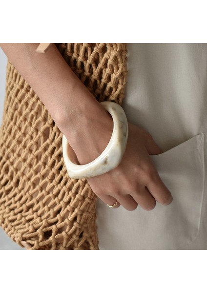 Bilezik-No 1 Kadınlar Için Yeni Şık Stil Bilezik Hediye Takı Bilandi Vintage Reçine Akrilik Geometrik Düzensiz Kare Fasetli Bilezik (Yurt Dışından) indirimleri