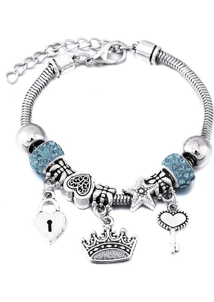 65MM Ayarlanabilir Stil Çok Moda Şıklık Bilezik Takı 6 Renk Metal Yengeç Toka Yılan Zincir Boncuklu Bileklik Kadınlar Için Yaz Bileziği Romantik Hediye (Yurt Dışından)