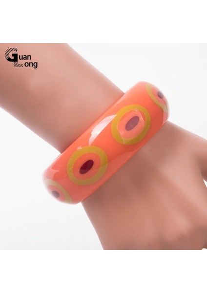 KB180-3 Guanlong Moda Hint Kore Akrilik Reçine Kız Bilezikleri ve Kolyeler ile Charm'li El Yapımı Bilezikler Kadınlar Için Düğün Takıları (Yurt Dışından) indirimleri
