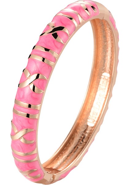 58-60MM Tarzı Pembe Ujoy Bilezik Altın Renkli Beyaz Moda Aksesuarları Vintage Takı Bilezik Kadın Kız Hediye Mine 55B23 (Yurt Dışından)