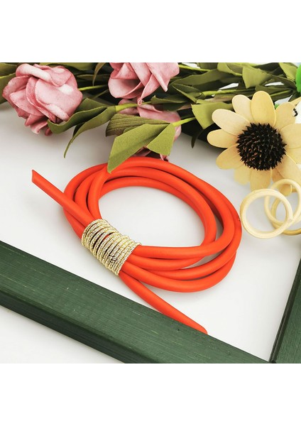 Kırmızı Ukebay Yeni Boho Bilezikler Kadınlar El Yapımı Lüks Tasarım Takı Kauçuk Şans Bilezik Gotik Kırmızı Bileklik Parti Hediye Mücevherler (Yurt Dışından)