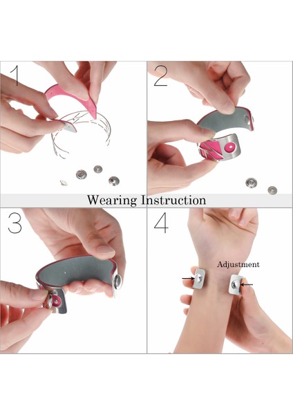 No.5 Boyutu Koaem Paslanmaz Çelik Bilezik Kadın Lüks Kol Bileziği Soyut Desen Değiştirilebilir Deri Takı (Yurt Dışından) fiyatları