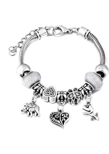 65MM Ayarlanabilir Stil Yeşil Moda Şıklık Bilezik Takı 6 Renk Metal Yengeç Toka Yılan Zincir Boncuklu Bileklik Kadınlar Için Yaz Bileziği Romantik Hediye (Yurt Dışından)