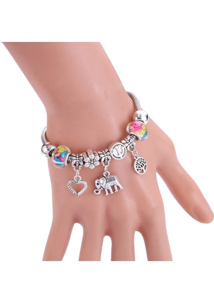 65MM Ayarlanabilir Stil Yeşil Moda Şıklık Bilezik Takı 6 Renk Metal Yengeç Toka Yılan Zincir Boncuklu Bileklik Kadınlar Için Yaz Bileziği Romantik Hediye (Yurt Dışından) indirimleri