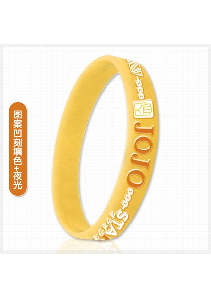 No.1 Boyutu Anime Jojo Bizarre Adventure Sevgilinin Milli Takımı Vakıf Arşiv Kostüm Silikon Bilezik (Yurt Dışından)