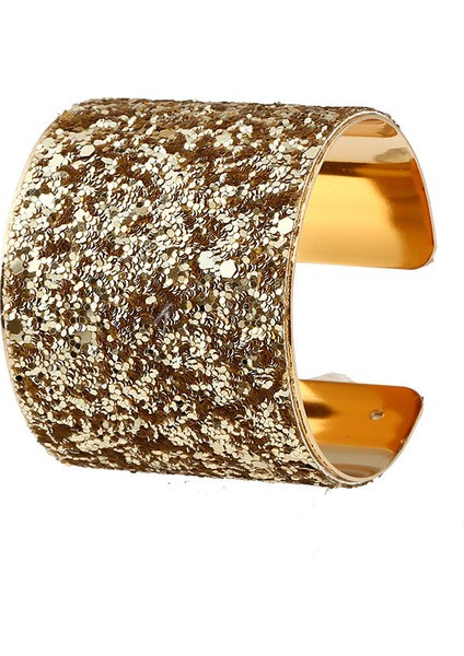 Çit Dayoff Avrupa Tarzı Vintage Metal Bilezik Punk Renkli Payetli C Şekilli Alaşım Açılır Ayarlanabilir Geniş Kolluk Bileklik Kadın Takı (Yurt Dışından) indirimleri