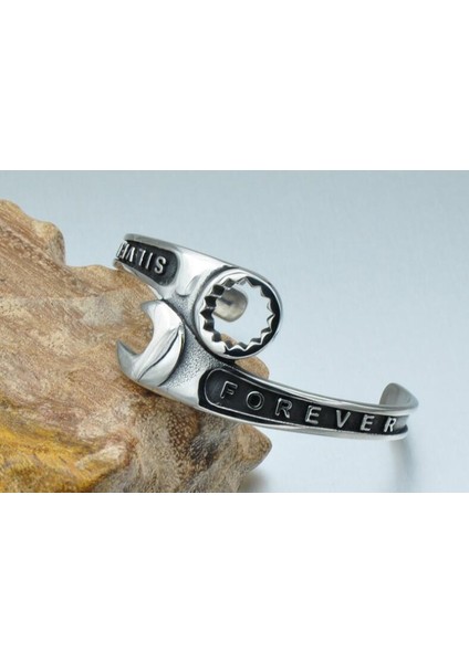 Çelik Yüksek Moda Araçları Anahtar Bilezik Erkekler Titanyum Paslanmaz Çelik Kol Bilezikleri Motosiklet Bilezikler Erkek Takıları Pulseiras (Yurt Dışından) indirimleri