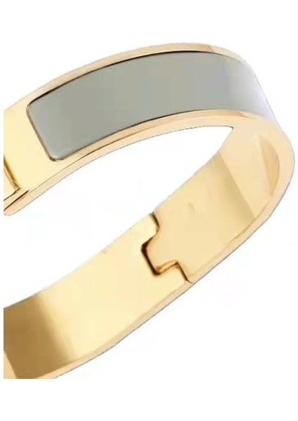 Adam 19CM Tarzı Altın ve Gri Kadınlar Için H Harfli Titanyum Çelik Bilezik, Mücevher, Kırmızı Emaye Aksesuarları Neto, 2021 Yenilik (Yurt Dışından)