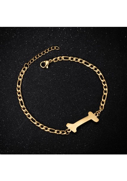 Altın Tarzı I A-Z Harf Takı Kişiselleştirilmiş Ilk Bilezikler Kadınlar Için Paslanmaz Çelik Alfabe Charm Bilezik Isim Bijuteri Pulseiras (Yurt Dışından)