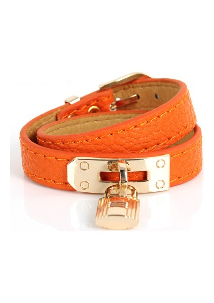 Kırmızı Moda Gümüş Rengi Yüksek Tasarımcı Turuncu Harf Ferroalay Nötr Erkek Kadın Kız Bilezik Sevgililer Takı (Yurt Dışından) modelleri