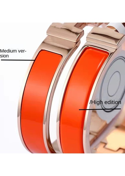 Adam 19CM Tarzı Altın ve Gri Kadınlar Için H Harfli Titanyum Çelik Bilezik, Mücevher, Kırmızı Emaye Aksesuarları Neto, 2021 Yenilik (Yurt Dışından) fırsatları