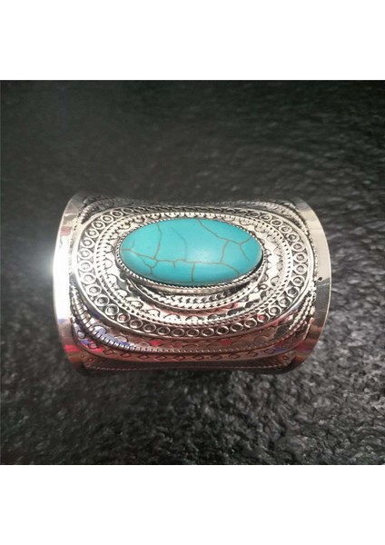 Mavi Kadınlar Için Bohemya Geniş Kolluk Bilezikler ve Bilezikler Eski Pulsera Su Damlası Kristal Taş Bilezikler Türk Takıları (Yurt Dışından) modelleri
