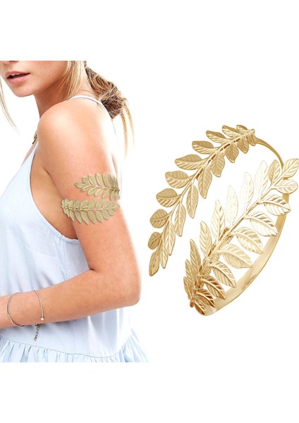Altın Yaprak Retro Altın Yunan Roma Defne Yaprağı Yılan Bilezik Kol Bileziği Kol Kolu Kafesi Armlet Festival Gelin Göbek Dansı Takı (Yurt Dışından) fırsatları