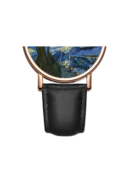 52-54MM Tarzı Van Gogh Siyah Pablo Özel Bağlantı Van Gogh Yıldızlı Gece Bileziği Yeni Gelen Pablo Kontrol Deseni (Yurt Dışından)
