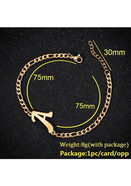 Altın Tarzı B A-Z Harf Takı Kişiselleştirilmiş Ilk Bilezikler Kadınlar Için Paslanmaz Çelik Alfabe Charm Bilezik Isim Bijuteri Pulseiras (Yurt Dışından) modelleri