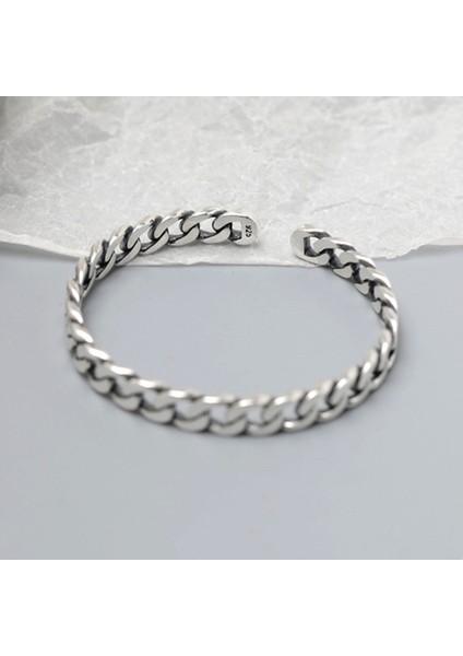 VBS4543 Xıyanıke Gümüş Kaplama Örme Dikiş Yuvarlak Açık Bilezik Kadın Minimalist Tarzı Zarif Takı Parti Aksesuarları (Yurt Dışından) fırsatları