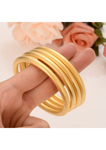 Altın Rengi 24 Ayar Ince Altın Gf Dubai Bilezik Afrika Arap Ürünleri Montaj Moda Dubai Kumlama Bilezik Takı (Yurt Dışından) fiyatları