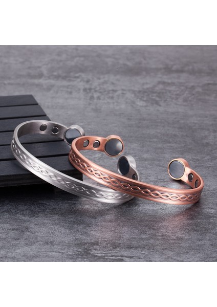 S Kutusu Vinterly Sonsuz Saf Bakır Bilezik Manyetik Kol Bandı Ayarlanabilir Bilezik Manyetik Sağlık Bakır Bilezikler Bilezikler Artrit Için (Yurt Dışından) fiyatları