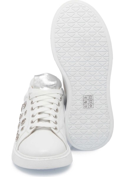 Beyaz Hakiki Deri Kadın Sneaker - K25I1AY68097-A26 fırsatları