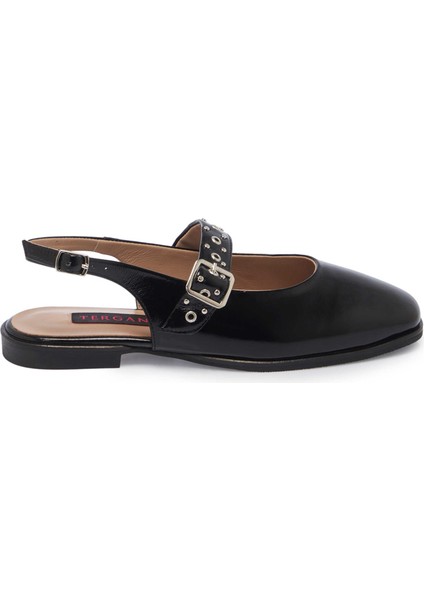 Siyah Rugan Hakiki Deri Kadın Casual Ayakkabı - K25Y1AY68038-A07 modelleri