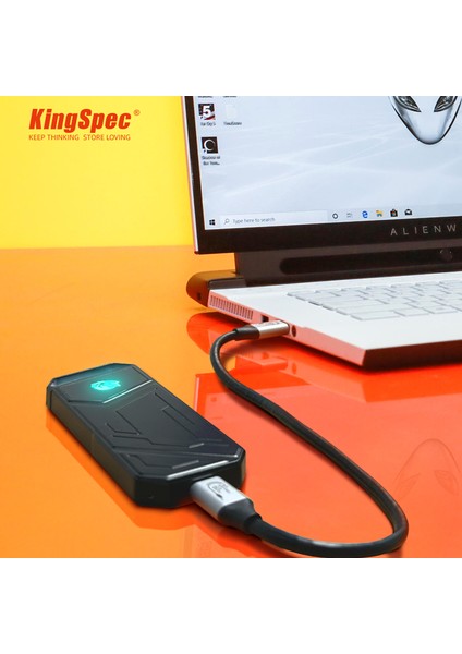 Kingspec Z5 Taşınabilir SSD 2tb , 2090MB/S Metal Rgb Kasa Usb-C
