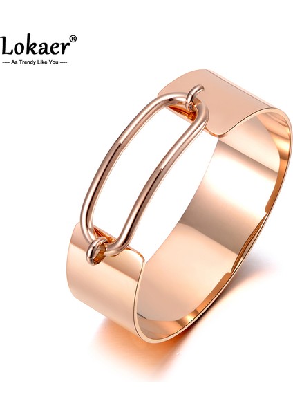 Çelik Rengi Lokaer Tasarım Titanyum Paslanmaz Çelik Abartılı Bilezikler Kadınlar Kızlar Için Geometrik Zincir Bilezik B (Yurt Dışından) fiyatları