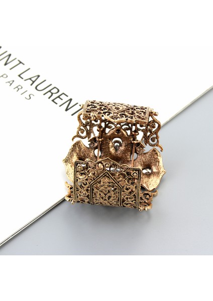 1788GRİ Sunspicems Türkiye Vintage Bilezik Kadınlar Için Retro Altın Renk Gri Kristal Bohemya Etnik Düğün Takı Parti Hediye 2020 (Yurt Dışından) fırsatları