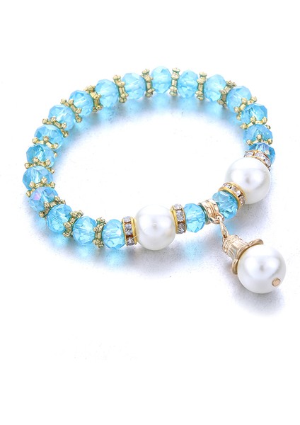 No.26 Boyutu Pp Romantik Vintage Bilezikler Kadınlar Kalp Kolye Bilezikler Işıltılı Kristal Boncuklar Pan Bilezik Takı ile Uyumlu (Yurt Dışından)