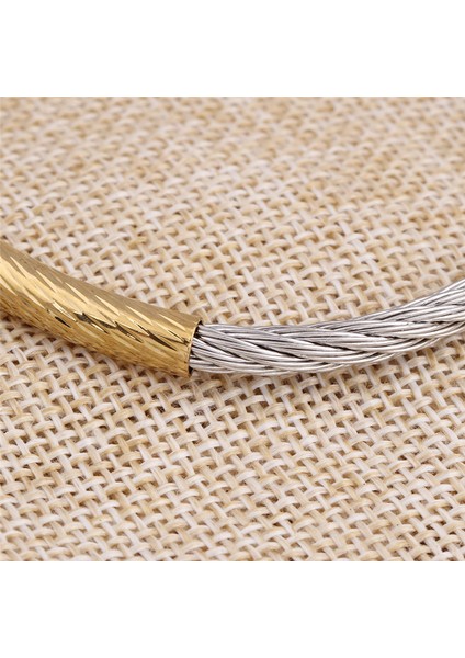 60MM Tarzı NO.81129 Beden Zorcvens Altın Gümüş Renk Paslanmaz Çelik Kablo Örgü Kol Bilezik Zincir Bilezik Bilezikler Kadınlar Için (Yurt Dışından) fırsatları