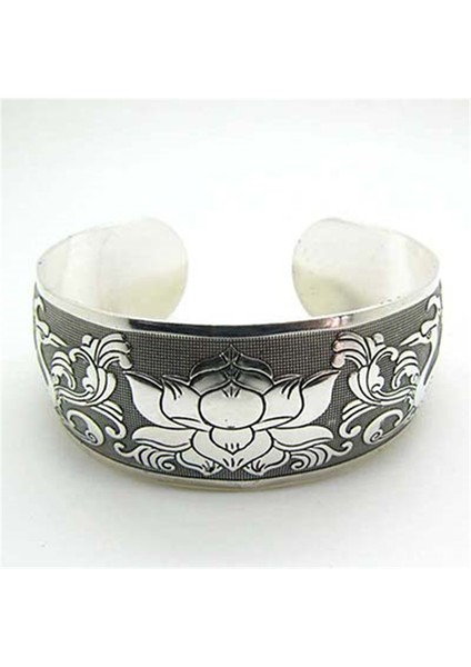 G Vintage Tibet Kolluk Bileziği Oymalı Geniş Açık Bilezik Takı Antika Bohem Tarzı Bilezik Kadın Erkek Retro Moda Yeni (Yurt Dışından) fırsatları