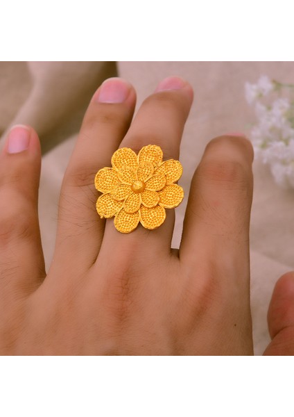 Altın Tarzı Altın Rengi 24K Fransa Lüks Dubai Ayarlanabilir Altın Renkli Kadın Bilezikleri Soğuk Renkli Bilezikler Düğün Bilezikleri Yüzük Bijoux Africaine (Yurt Dışından) fırsatları