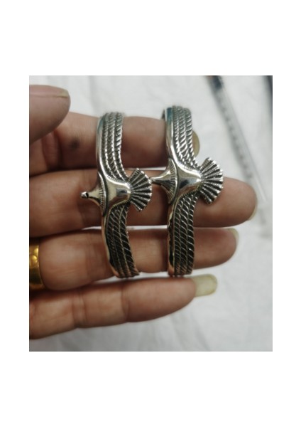 Sılverton-Kadınlar Için Viking Kartal Kolu Bileziği Sevgililer Günü Hediyesi Erkek Arkadaşa Ayarlanabilir Açık Kabile Takı Hint Kartal Kanat Bileziği (Yurt Dışından)