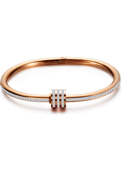 Stili Temizle SU1210-R Lüks Kristalli Kalp Sonsuza Dek Aşk Bilezik Kadınlar Için Ünlü Mücevher Takılar (Yurt Dışından)