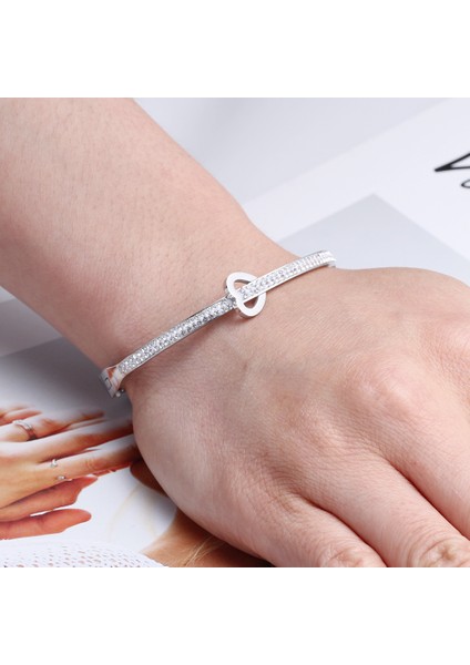 Stili Temizle SU1210-R Lüks Kristalli Kalp Sonsuza Dek Aşk Bilezik Kadınlar Için Ünlü Mücevher Takılar (Yurt Dışından) modelleri