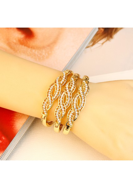 58-60MM Tarzı 3 ADET3128 Sunspicems Trendy Altın Arap Kristal Bilezik Seti Ince Dövme Kolluk Bilezik Kadınlar Cezayir Etnik Düğün Takı Hediye 2020 (Yurt Dışından) fırsatları