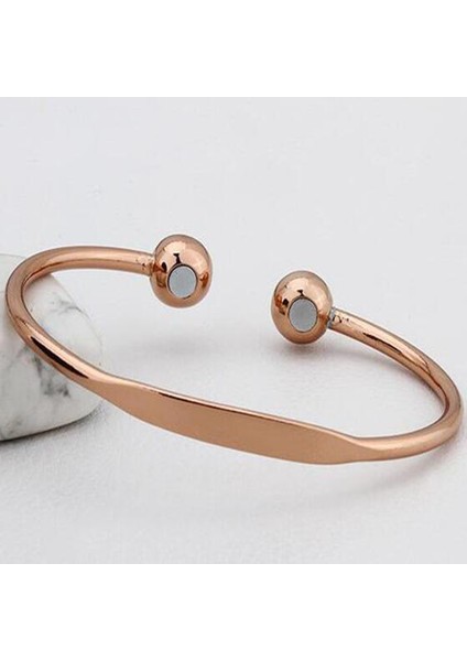 YRQB002 Kadınlar Için Sağlık Bileklik Bakır Manyetik Bilezik Manyetik Takı Hediye Olarak Bilezik Charm Cuff Ope Yeni Geliş - (Yurt Dışından) fırsatları