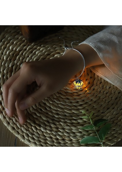 Gül Altın Rengi Vintage Aromaterapi Boyama Bilezik Esansiyel Yağ Difüzör Parfüm Bileziği Takı Parlayan Sıcak Renkli Top Moda Aksesuarları (Yurt Dışından)