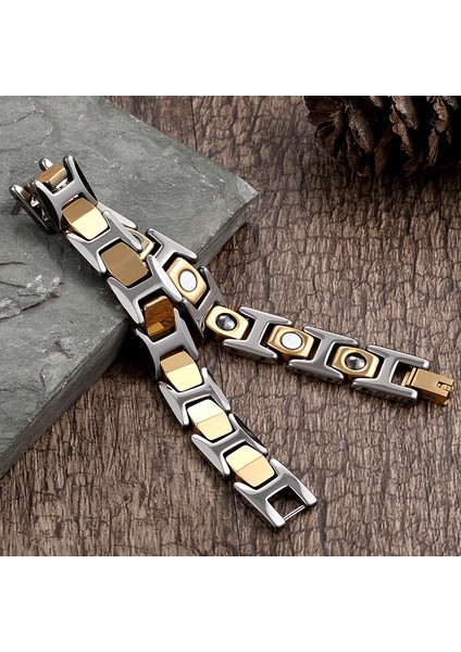 Altın Gül Kadınlar Için Sağlıklı Manyetik Bileklik Güç Terapi Manyetiği Bilezikler Erkekler Sağlık Bakım Takı Titanyum Çelik Hediye (Yurt Dışından) fırsatları