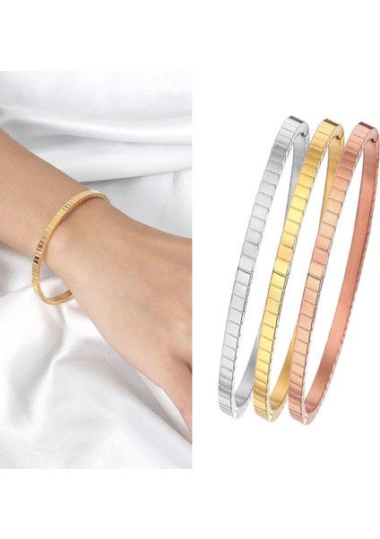 Altın Rengi Sevgililer Bilezik Kadın Titanyum Paslanmaz Çelik Kişiselleştirilmiş Moda Lüks Düğün Kolluk Şık Aşk Bilezik Bayanlar Erkek Takı (Yurt Dışından) modelleri