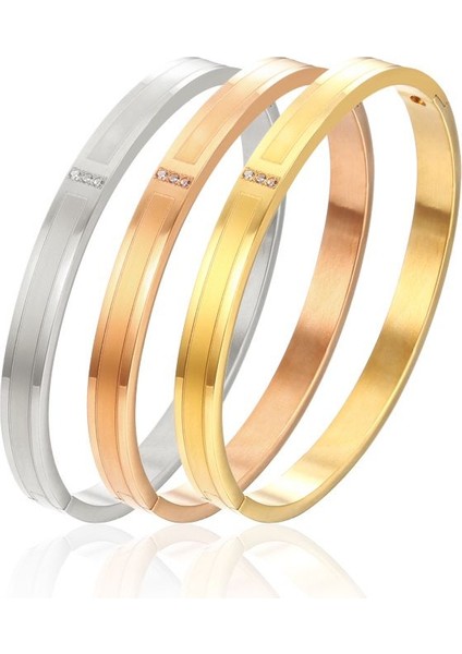 Altın Rengi Sevgililer Bilezik Kadın Titanyum Paslanmaz Çelik Kişiselleştirilmiş Moda Lüks Düğün Kolluk Şık Aşk Bilezik Bayanlar Erkek Takı (Yurt Dışından) indirimleri
